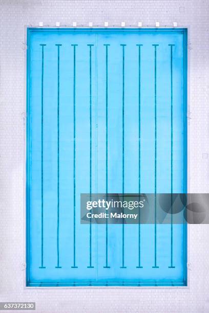 swimming pool, top view, view from above, aerial view - public pool stock pictures, royalty-free photos & images