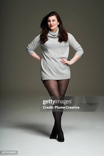 175 Young Woman Sweater Tights Stock Photos, High-Res Pictures