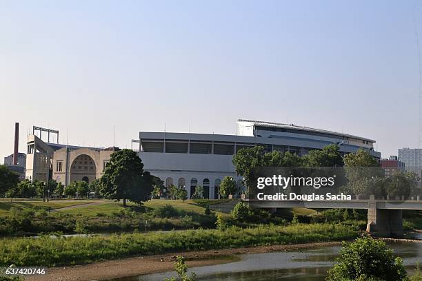 ohio stadium, home of the ohio state buckeyes football team, columbus, ohio, usa - fútbol americano universitario ncaa foto e immagini stock