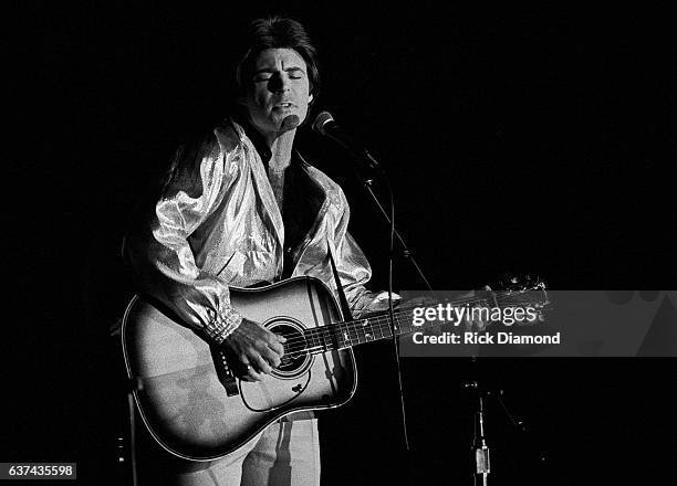 Singer/Songwriter/Actor Ricky Nelson performs at the Grand Opening of Animals Crackers in Atlanta Georgia October 7, 1980 (Photo By Rick...