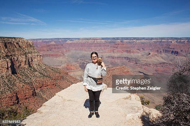 a woman at the grand canyon - newnaivetytrend ストックフォトと画像