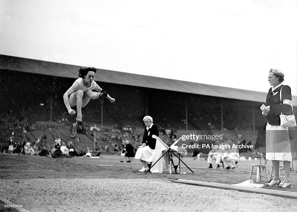 London Olympic Games 1948 - Athletics - Women's Long Jump - Wembley