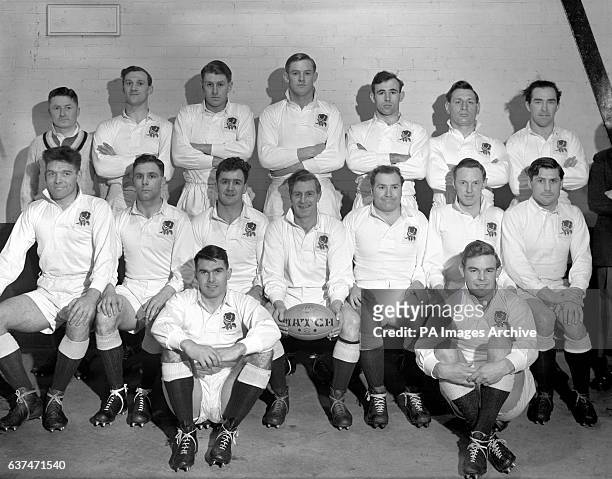 Back row, left to right; A.I Dickie , Peter Thompson, Muscles Currie, David Marques, Peter Robbins, Ron Jacobs, Vic Roberts. Seated, left to right;...