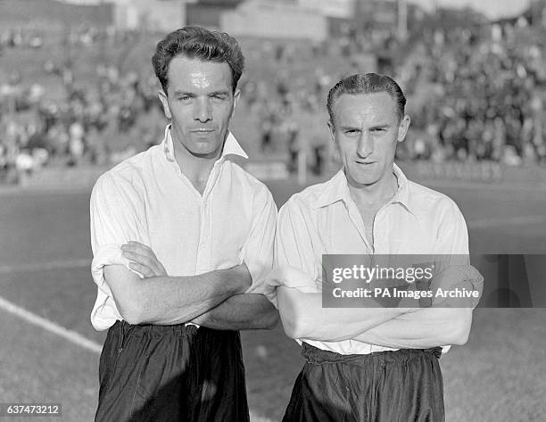 Northampton Town's Kenneth Oakley and Thomas Fowler.