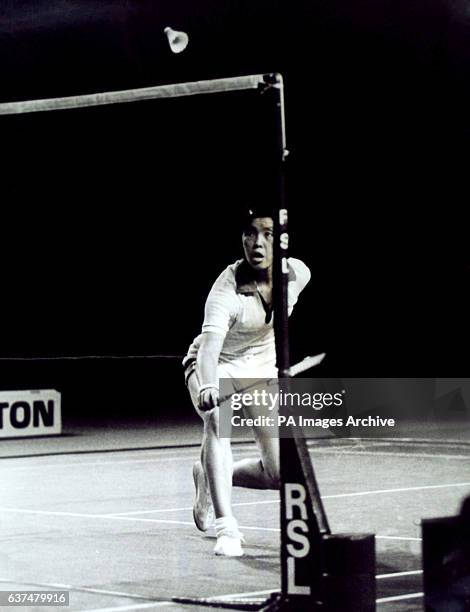 Zhang Ailing in action against Lene Koppen