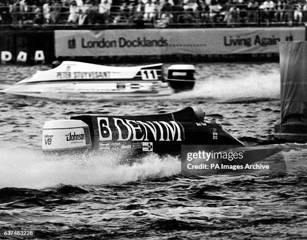 Winner Bob Spalding with Rick Frost in hot pursuit, giving Britain first and second place