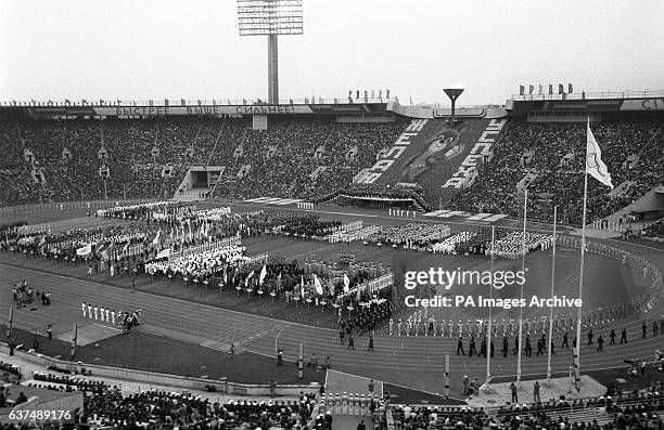 General view of the opening ceremony.