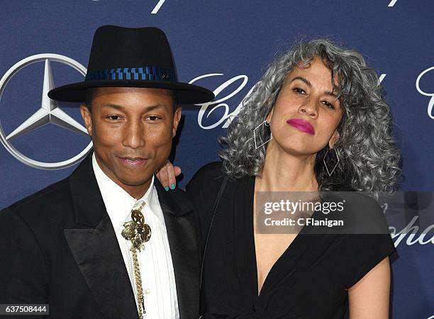 Pharrell Williams, Mimi Valdes arrives at the 28th Annual Palm Springs International Film Festival Film Awards Gala at Palm Springs Convention Center...