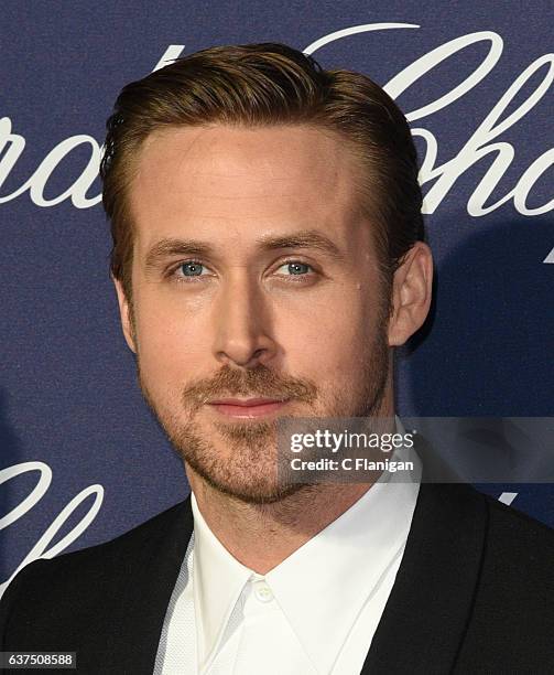 Ryan Gosling arrives at the 28th Annual Palm Springs International Film Festival Film Awards Gala at Palm Springs Convention Center on January 2,...