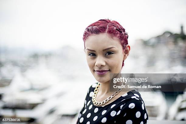 Leidi Gutierrez poses during a portrait session on May 19, 2015 in Cannes, France.