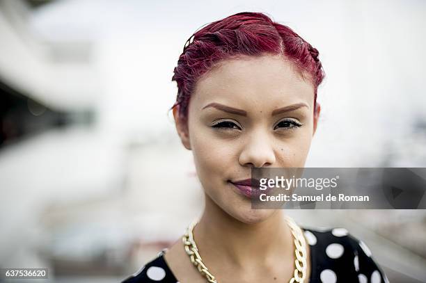 Leidi Gutierrez poses during a portrait session on May 19, 2015 in Cannes, France.