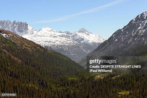 chasing borders - skagway stock pictures, royalty-free photos & images