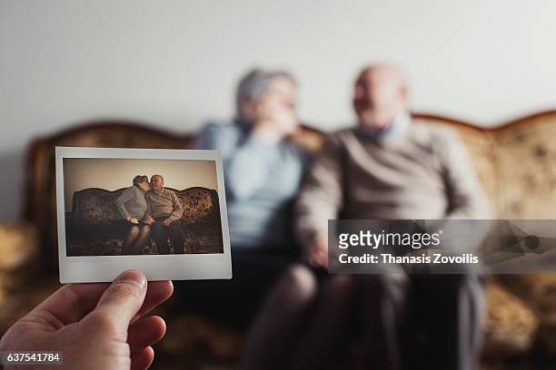 portrait of a senior couple - loving 2016 film stock pictures, royalty-free photos & images