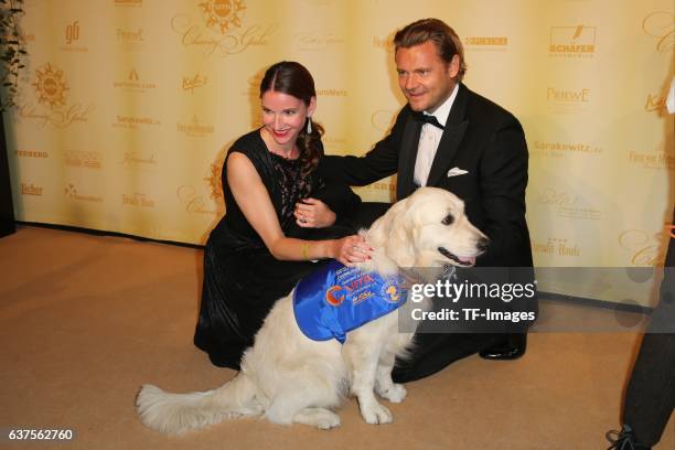 Sophie Wepper, David Meister attend the 7th VITA Charity Gala in Wiesbaden on September 24, 2016 in Wiesbaden, Germany.