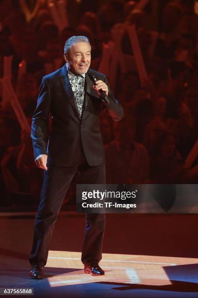 Karel Gott perform during the taping of the show 'Schlagerboom - Das Internationale Schlagerfest' at Westfalenhalle on October 21, 2016 in Dortmund,...