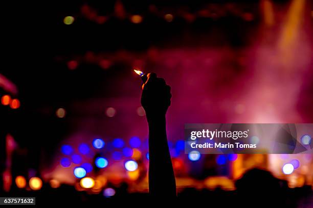 romance at the concert - lighter fotografías e imágenes de stock