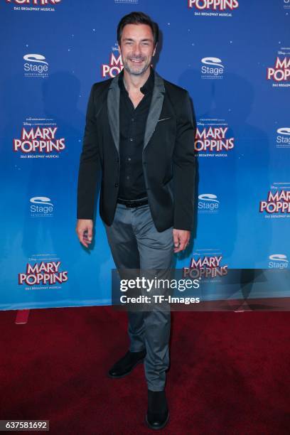 Marco Schreyl attend the red carpet at the premiere of the Mary Poppins musical at Stage Apollo Theater on October 23, 2016 in Stuttgart, Germany.