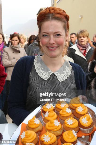 Enie van de Meiklokjes attend the opening of the City Outlet Geislingen on October 27, 2016 in Geislingen, Germany.