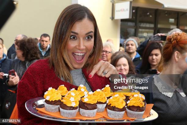 Jana Ina Zarella attend the opening of the City Outlet Geislingen on October 27, 2016 in Geislingen, Germany.