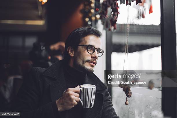 looking outside - eyeglasses winter stock pictures, royalty-free photos & images