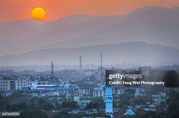 sunset at islamabad, pakistan - islamabad ストックフォトと画像