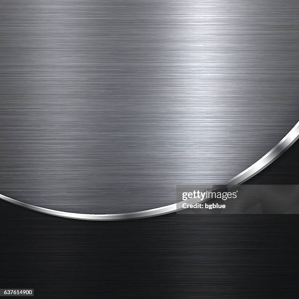 abstract brushed metal background - metallic stock illustrations