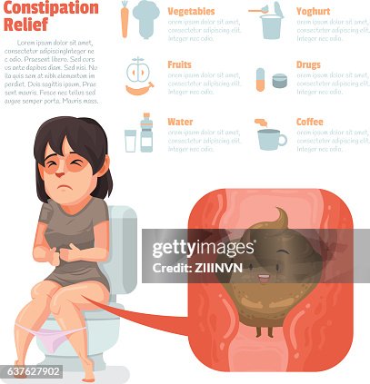 Straining Icon Constipation Constipation Relief High-Res Vector Graphic - Getty Images