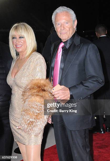 Actress Suzanne Somers and husband Alan Hamel attend the 28th Annual Palm Springs International Film Festival Film Awards Gala at the Palm Springs...