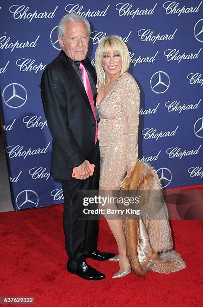 Actress Suzanne Somers and husband Alan Hamel attend the 28th Annual Palm Springs International Film Festival Film Awards Gala at the Palm Springs...