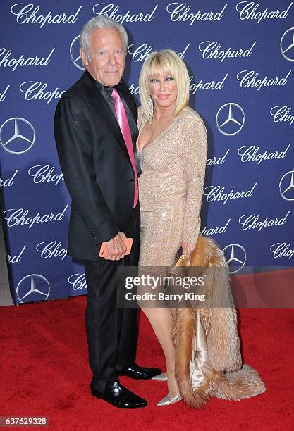 Actress Suzanne Somers and husband Alan Hamel attend the 28th Annual Palm Springs International Film Festival Film Awards Gala at the Palm Springs...