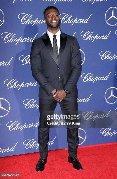 Actor Aldis Hodge attends the 28th Annual Palm Springs International Film Festival Film Awards Gala at the Palm Springs Convention Center on January...