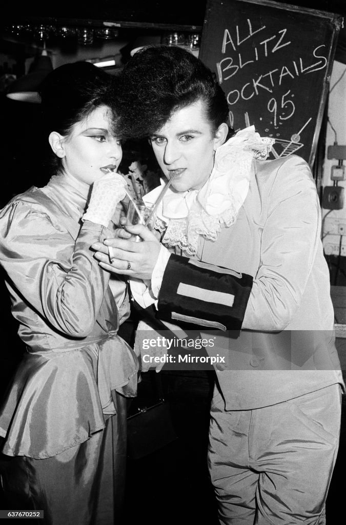 Blitz Club Rave Steve Strange and Julia at The Blitz Club in Covent Garden. 13th ...