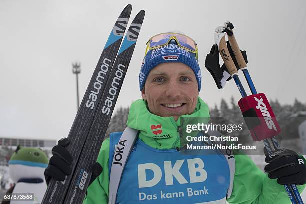 Eric Lesser of Germany competes during the 10 km men's Sprint on January 5, 2017 in Oberhof, Germany.