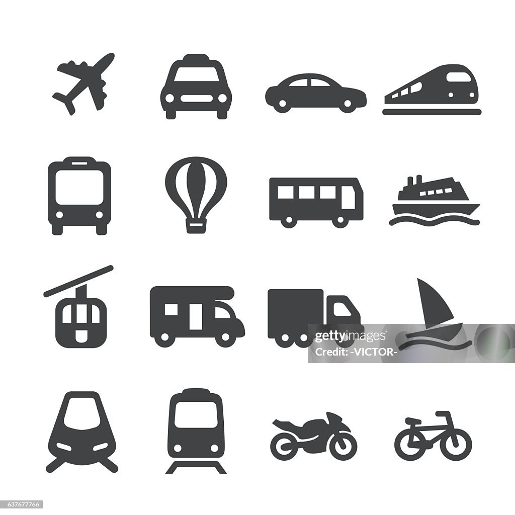 Transportation Icons Set - Acme Series