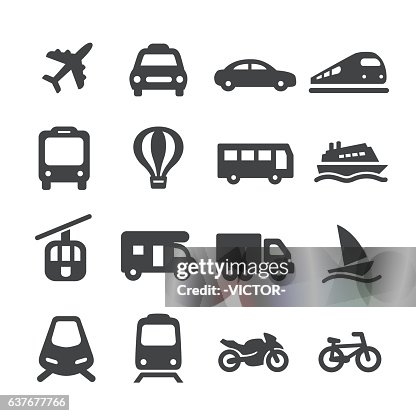 Transportation Icons Set - Acme Series Transportation Icons Set - Acme Series
