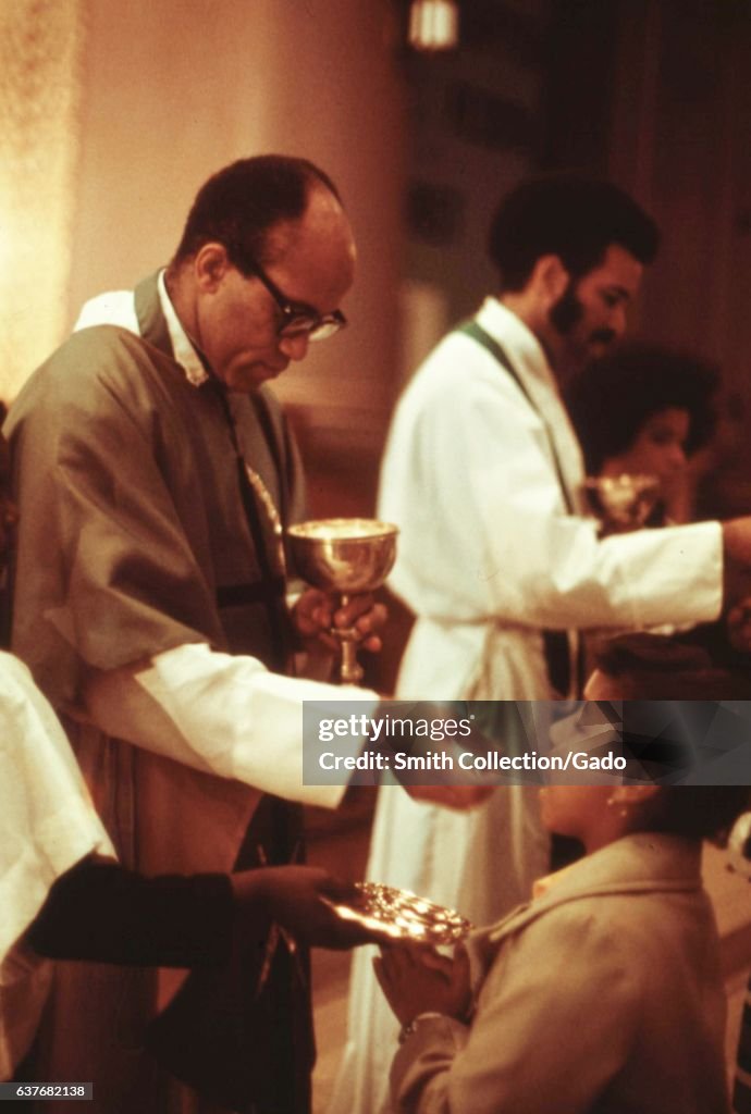 Communion At Holy Angel Church