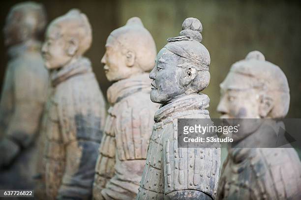 Terracotta Army, a collection of terracotta sculptures depicting the armies of Emperor Qin Shi Huang, the first Emperor of China, on 06 October 2016,...