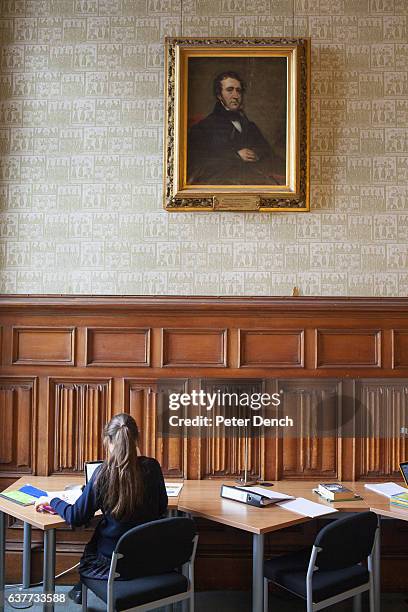Student studying in the main library at Fettes College Fettes College is a private coeducational independent boarding and day school in Edinburgh,...
