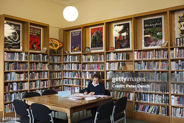 Student studying in the main library at Fettes College Fettes College is a private coeducational independent boarding and day school in Edinburgh,...