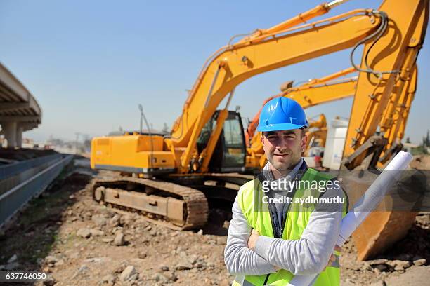 construction engineer and machinery - way foundation stock pictures, royalty-free photos & images