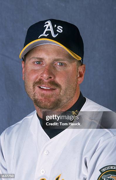 Jeremy Giambi of the Oakland Athletics poses for a studio portrait during Spring Training at Phoenix Municipal Stadium in Phoenix, Arizona.Mandatory...