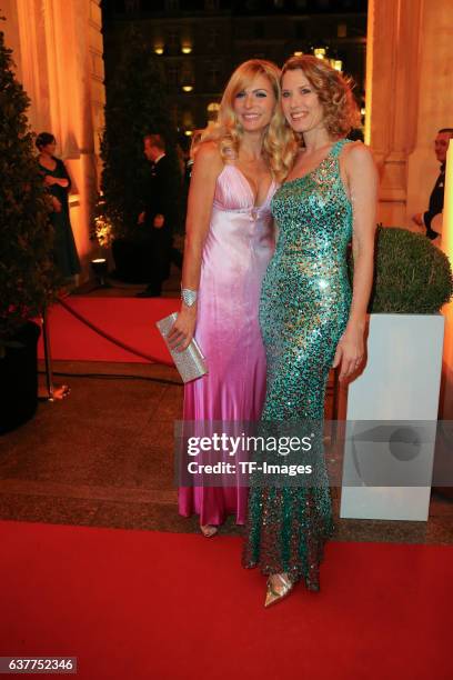 Sonja Krause, Franziska Reichenbacher attend the German Sports Media Ball at Alte Oper on November 05, 2016 in Frankfurt am Main, Germany.