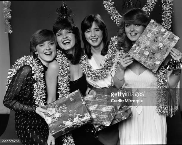 The Nolan Sisters left to right : Bernie Nolan, Maureen Nolan, Coleen Nolan, Linda Nolan Picture taken 9th December 1980.