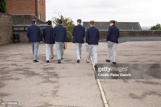 Pupils make their way to class at Harrow School. Harrow School is an English independent school for boys situated in the town of Harrow, in...