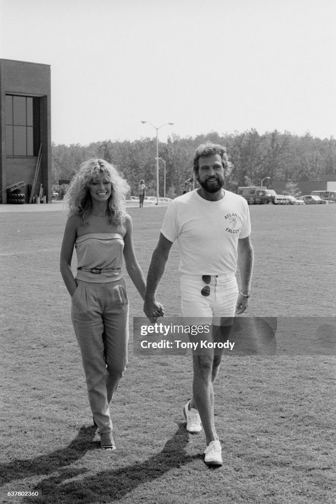 American Actors Farrah Fawcett and Lee Majors