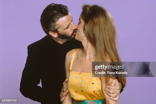 Ringo Starr and His Wife Barbara Bach, circa 1981.