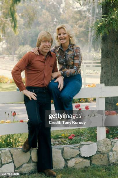 Actor Chuck Norris with His Wife Diane at Home