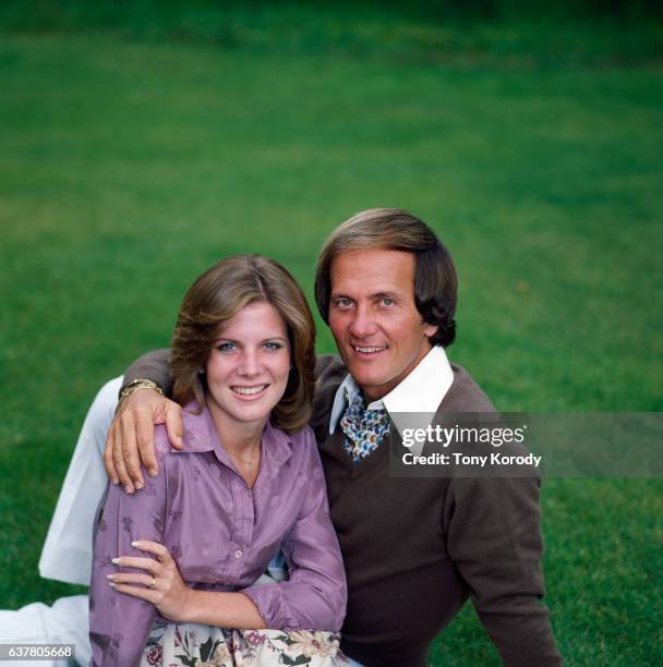 American singer Pat Boon with his daughter Debbie, also a singer.