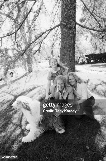 Actress Joan Van Ark with her husband John Marshall and daughter Vanessa.