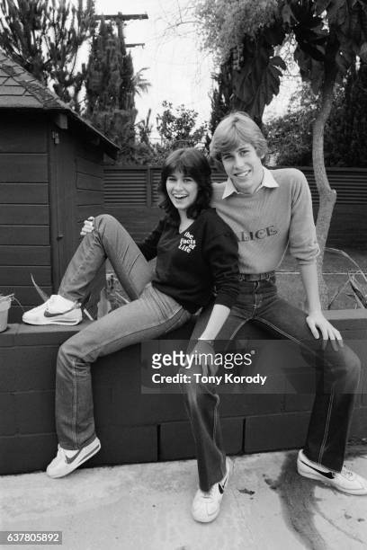 Television actors and real-life siblings Nancy and Philip McKeon.